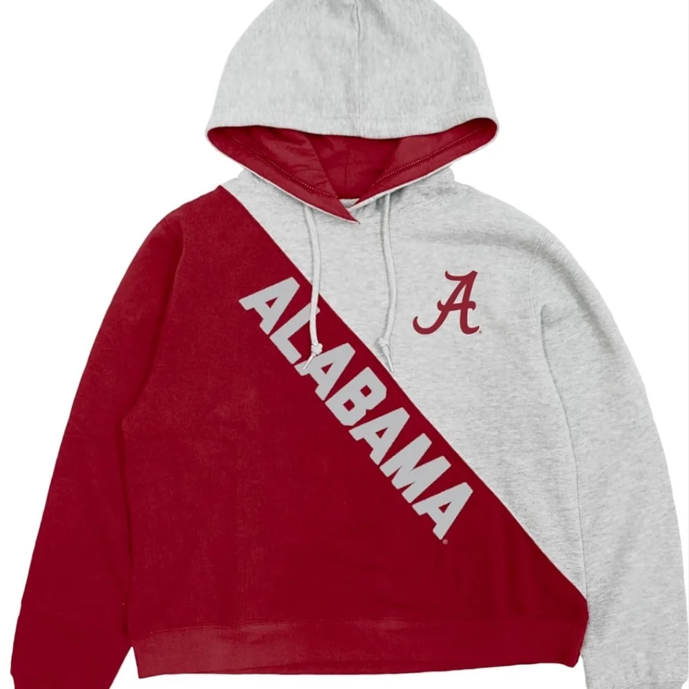 Blue 84 NCAA Officially Licensed Diagonal Colorblock Hooded Sweatshirt - Picture 3 of 4